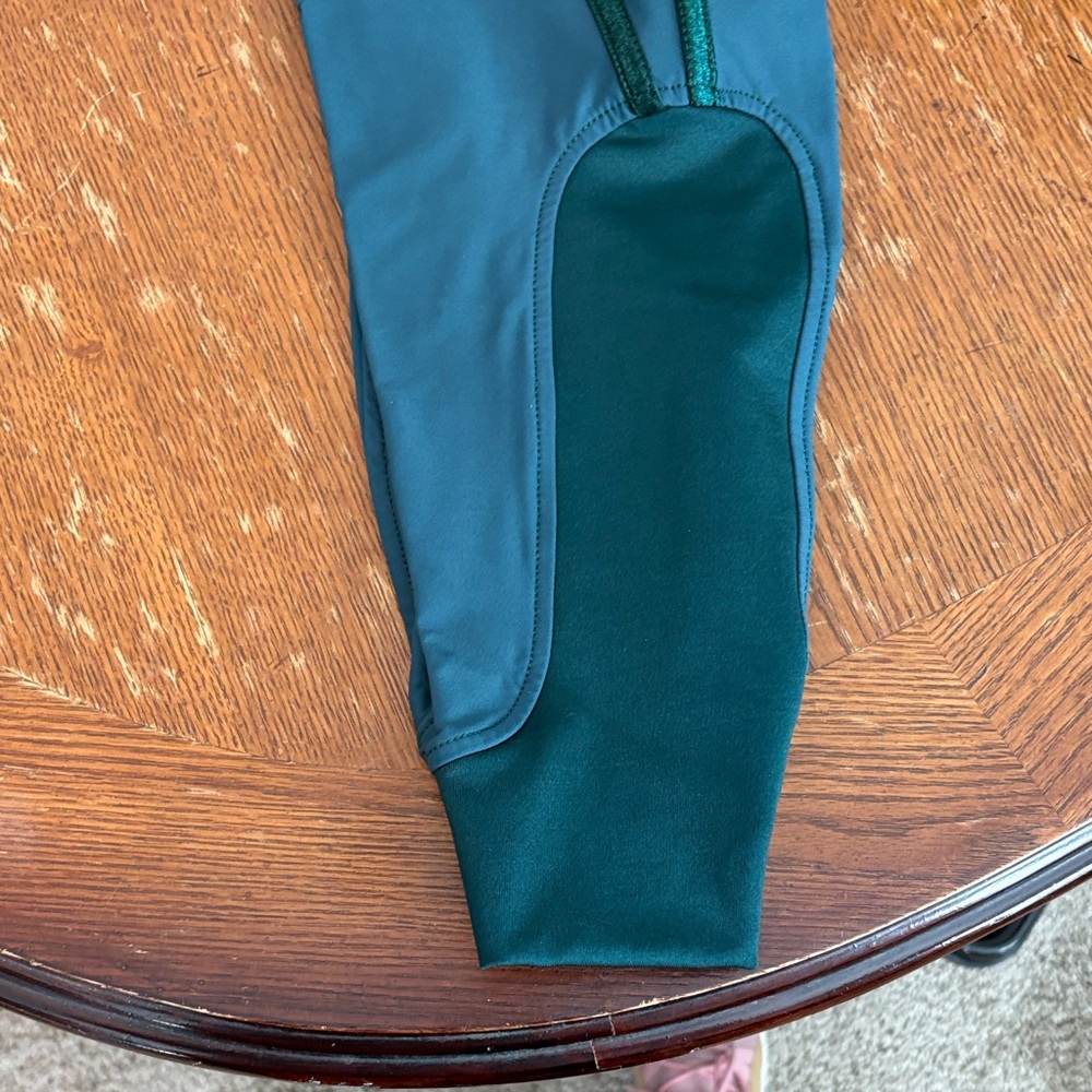 Dover Women's Green Riding Pants Knee Patch Breech size 24 - Picture 4 of 5
